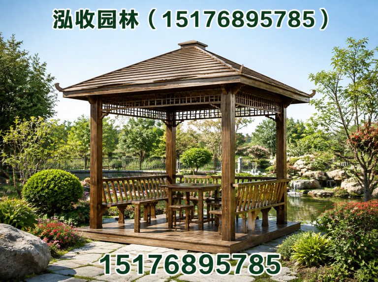 海南防腐木凉亭展示图